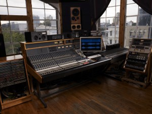 MetroSonic Recording Studio's main desk vintage Neve 5315