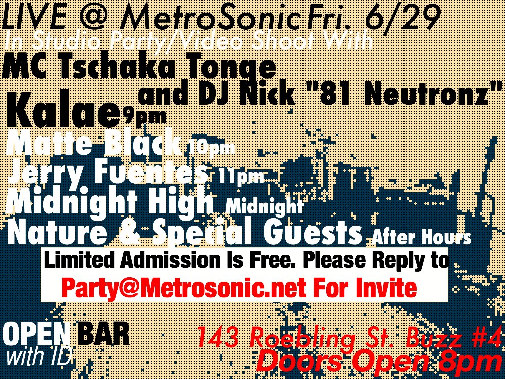 MetroSonic Party Flyer