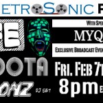 Poster for Feb 7th live@metrosonic