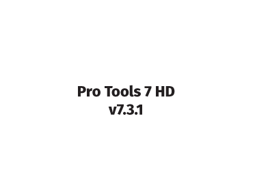 pro tools 7 hd v7.3.1