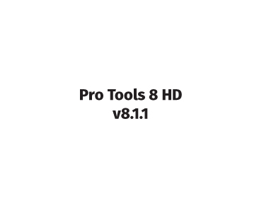 pro tools 8 hd v8.1.1